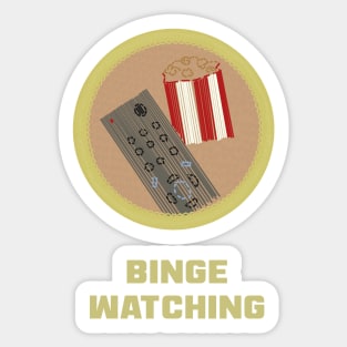 Merit Badge for Binge-Watching Sticker